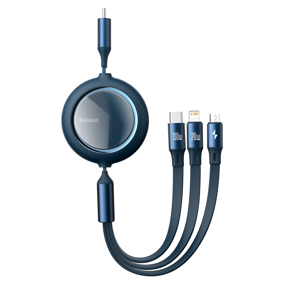 Baseus Bright Mirror 100W Retractable 3-in-1 USB-C Cable in Pakistan – AvaNext.pk