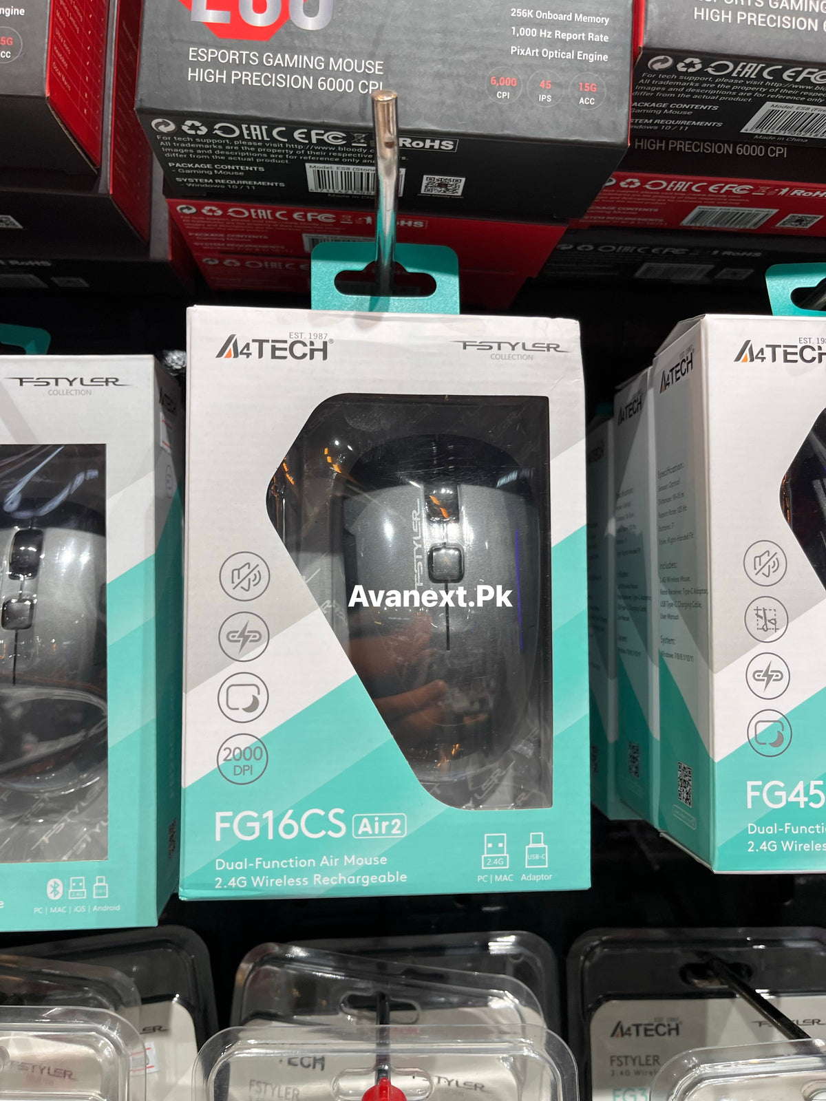 A4Tech FG16CS Air2 2.4G Rechargeable Wireless Mouse