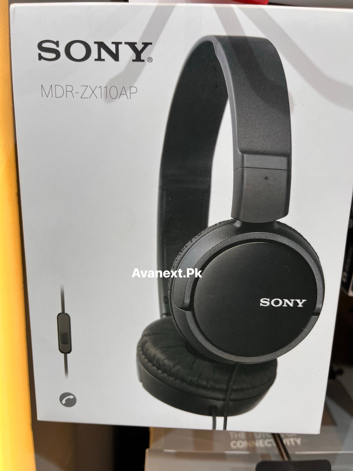 Sony MDR-ZX110AP Wired On-Ear Headphones with Mic