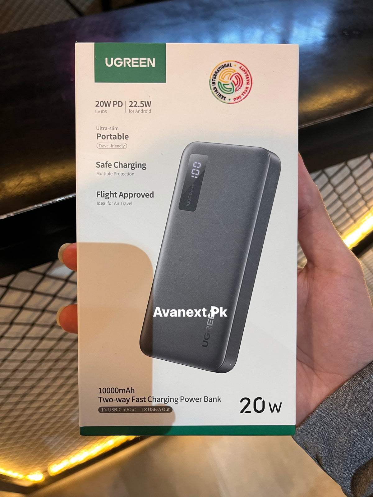 UGREEN 10,000mAh 20W Two-Way Fast Charging Power Bank