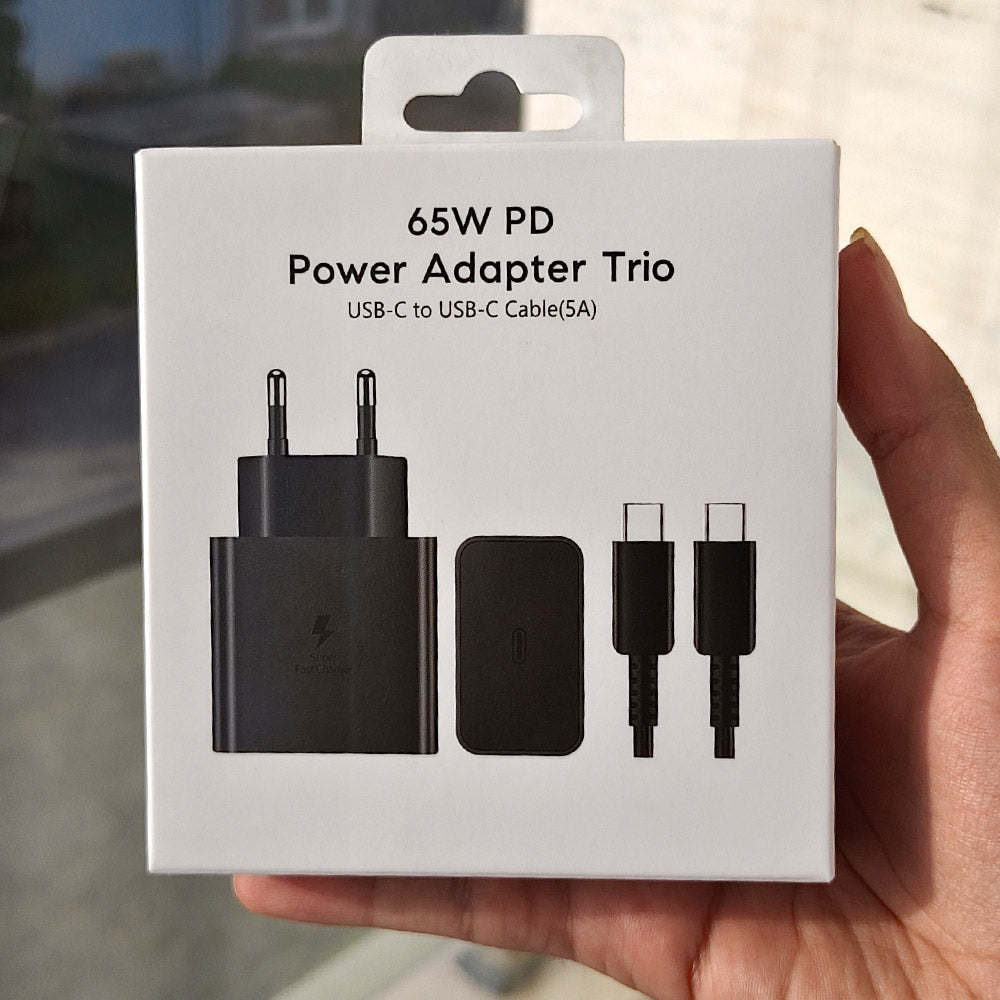 Samsung EP-T6511 65W PD power adapter trio review Pakistan AvaNext