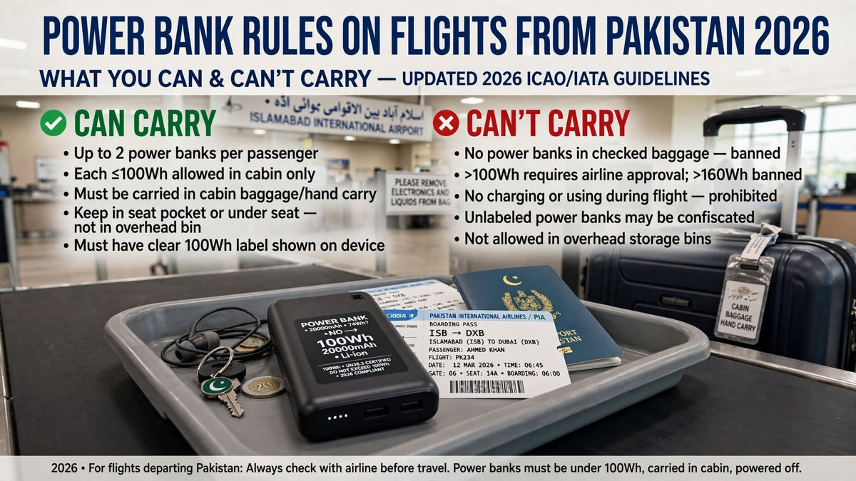 Best Power Bank for Travel in Pakistan 2026 — TSA-Approved, Original with COD — AvaNext Pakistan