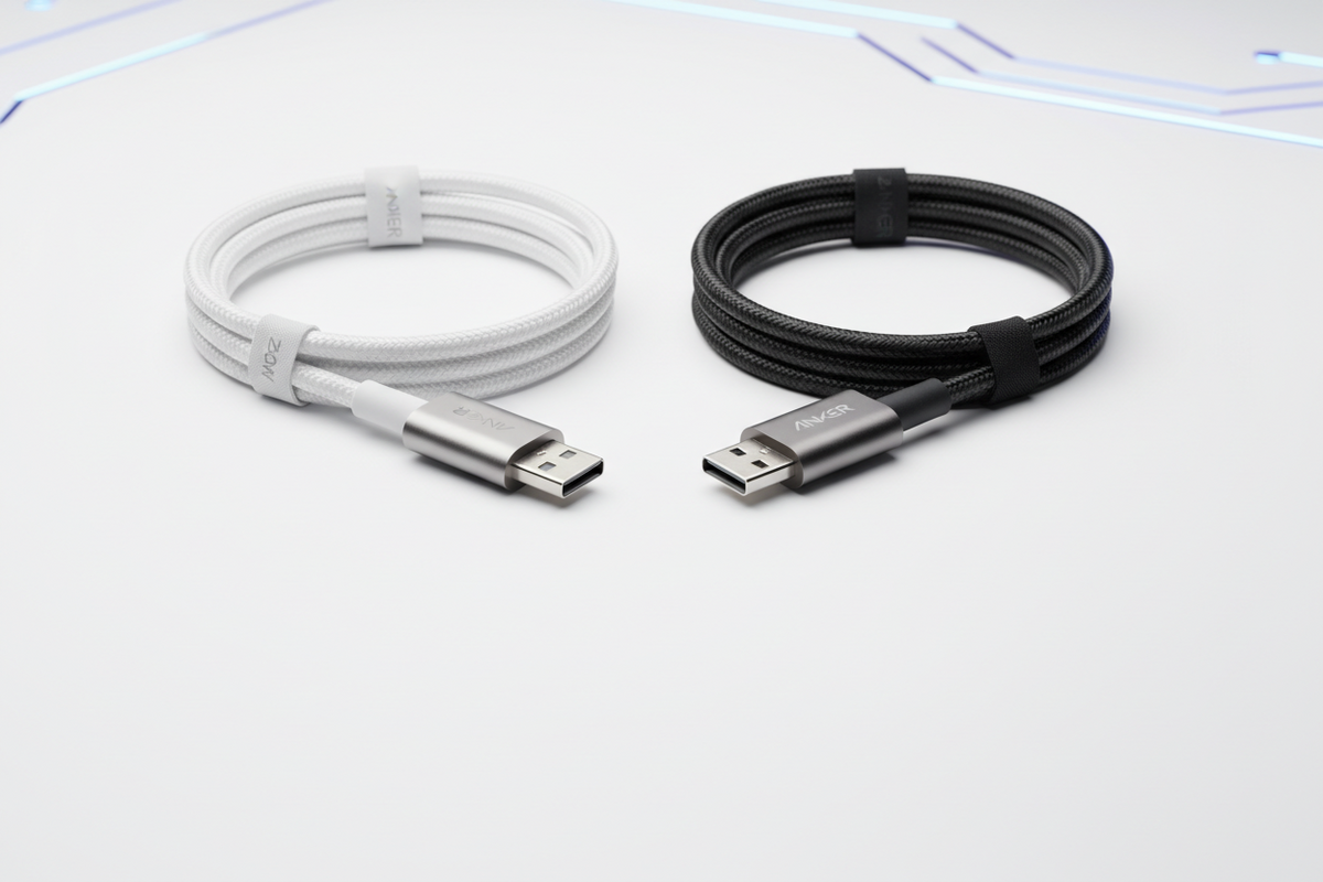 Apple 240W and Anker 240W USB-C cable comparison in Pakistan