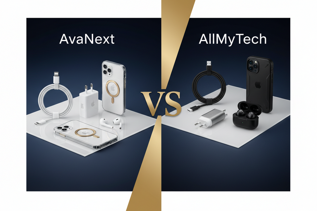 AvaNext and AllMyTech mobile accessories comparison in Pakistan