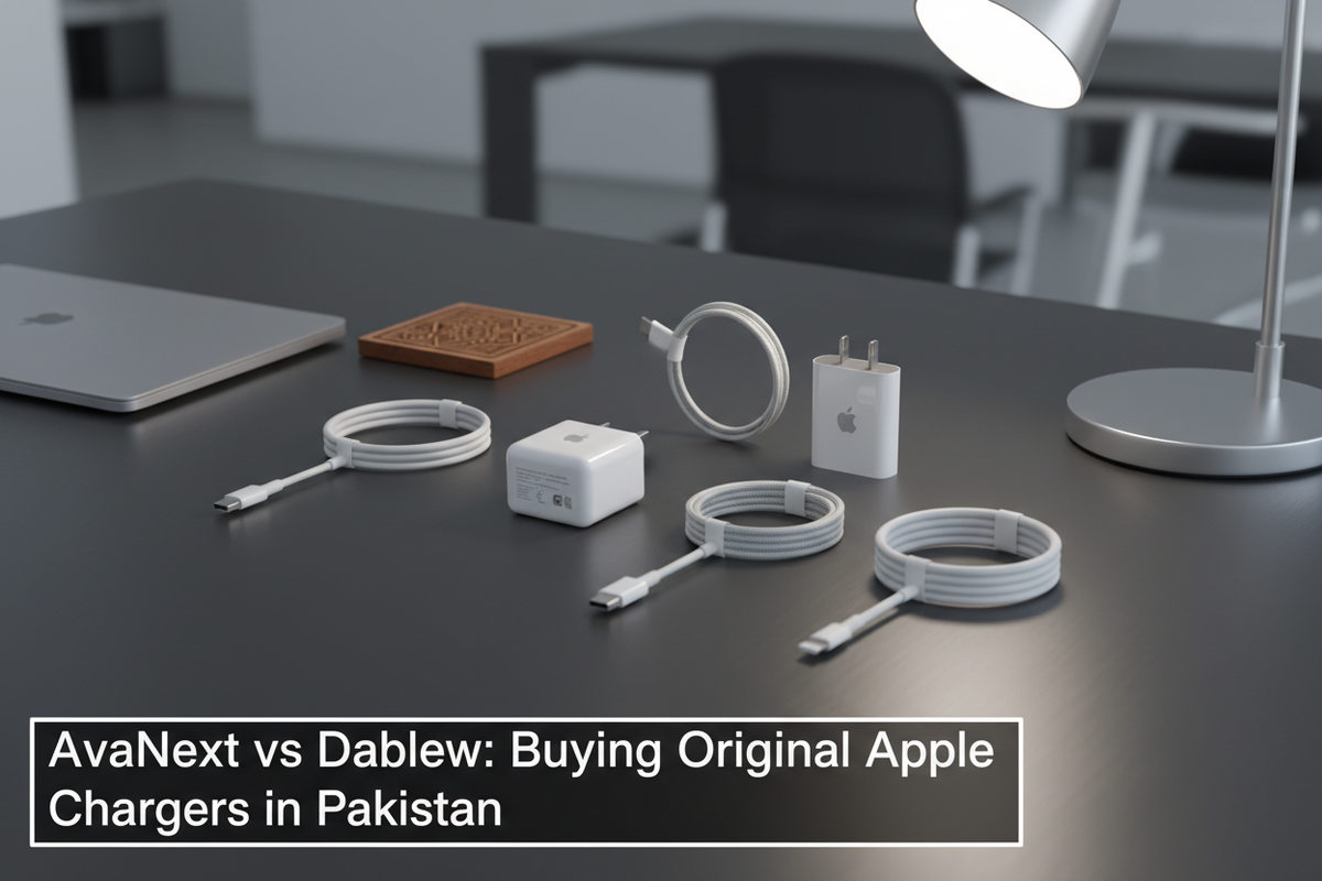 AvaNext and Dablew Apple charger comparison in Pakistan