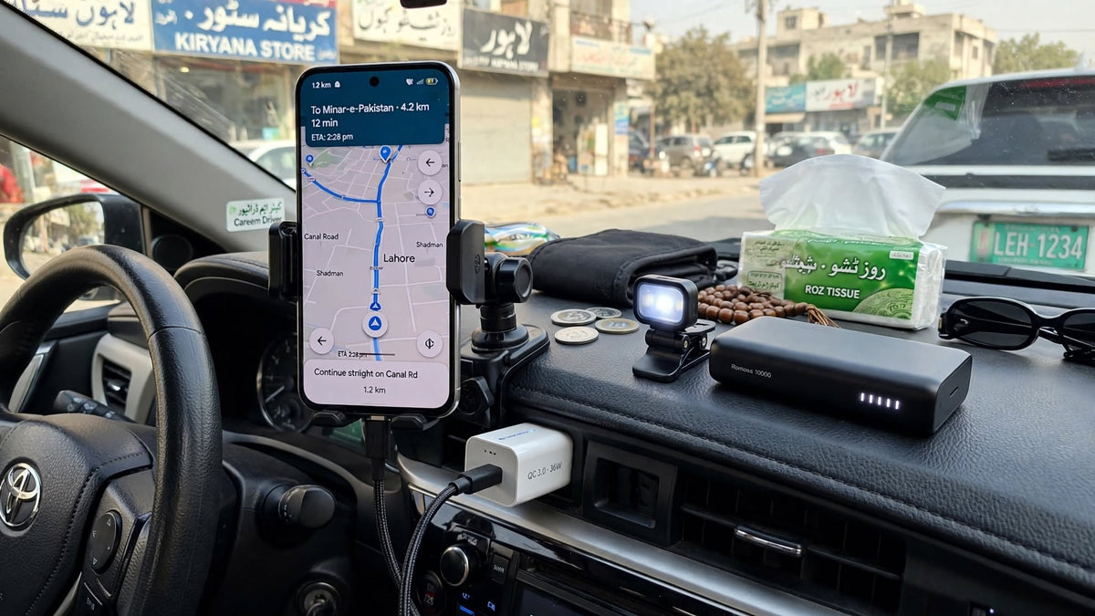 Best Mobile Accessories for Rideshare Drivers in Pakistan 2026 — AvaNext Pakistan
