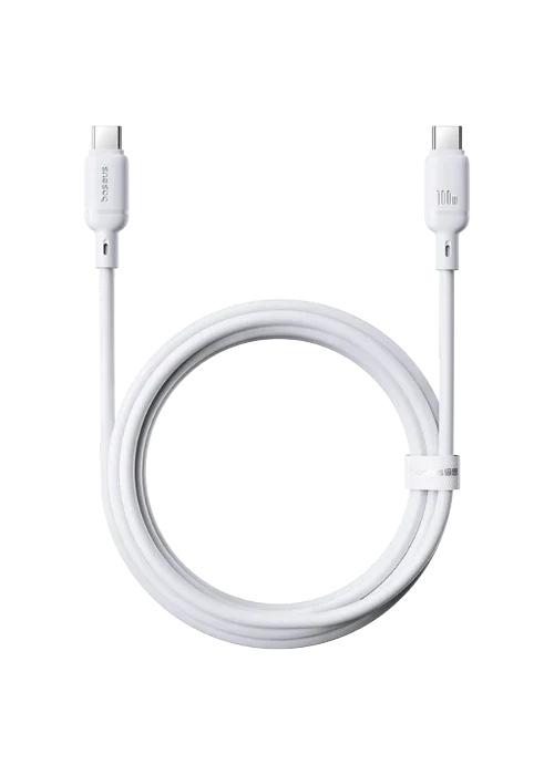 Baseus Silky Series Fast Charging Cable Type-C to Type-C 100W 1m in Pakistan – AvaNext.pk