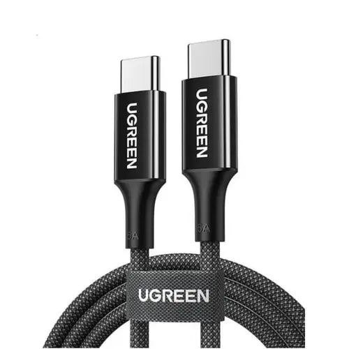 Braided UGREEN USB-C cable showing both USB-C connectors