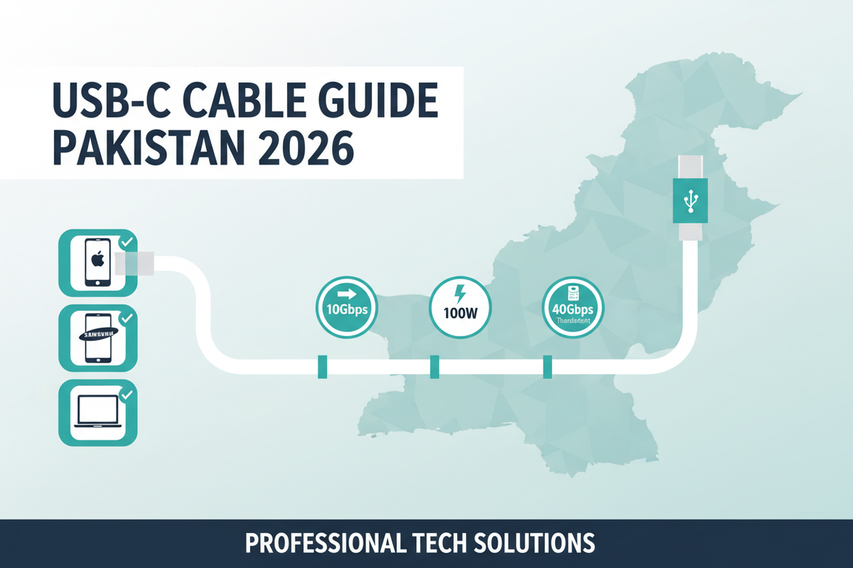 Charging cable guide image for Best USB-C Accessories for iPhone in Pakistan in Pakistan