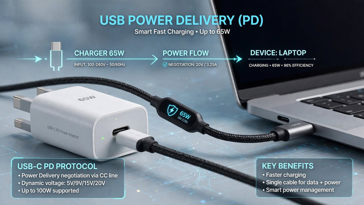 What is USB Power Delivery (PD)? — Explained for Pakistan — AvaNext Pakistan