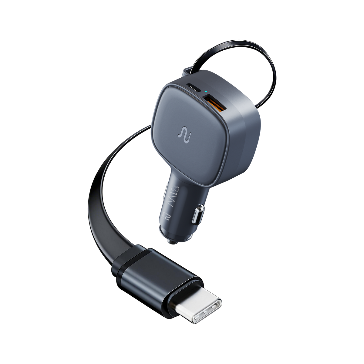 TAAR OMI 81W PD Car Charger with Retractable USB-C Cable product image