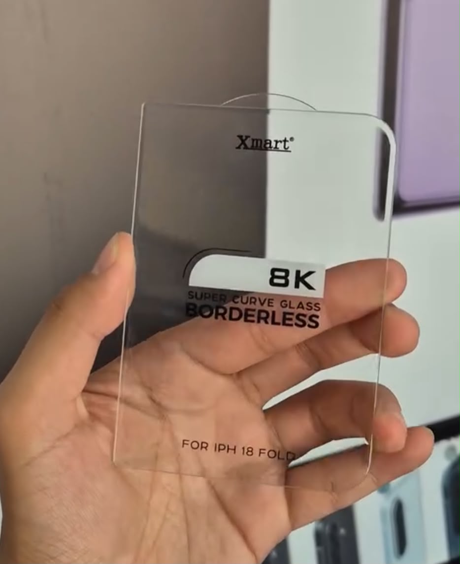 8K borderless tempered glass screen protector for compatible smartphones