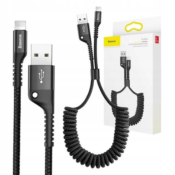 Baseus Fish Eye Spring Lightning Cable – product view