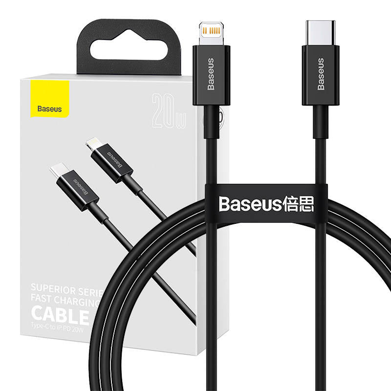 Baseus Superior USB-C to Lightning 20W PD Cable – product view