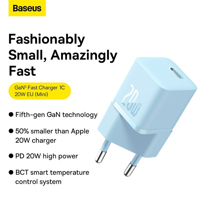 Baseus GaN5 Fast Charger 1C 20W CN Mini – Baseus product image