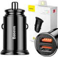 Baseus Circular Plastic A+A 30W Dual QC3.0 Quick Car Charger – Baseus product image