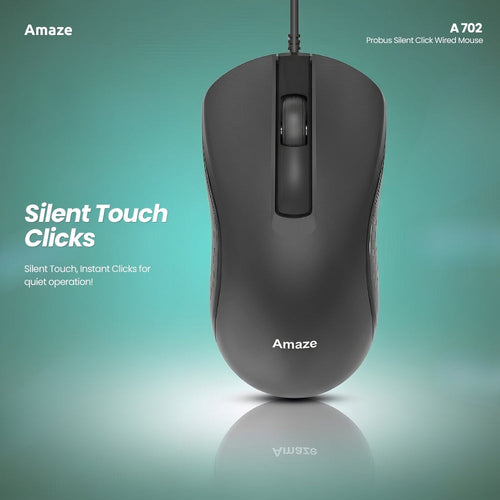 Amaze A702 Probus Silent Click Wired Mouse in Pakistan - image 2