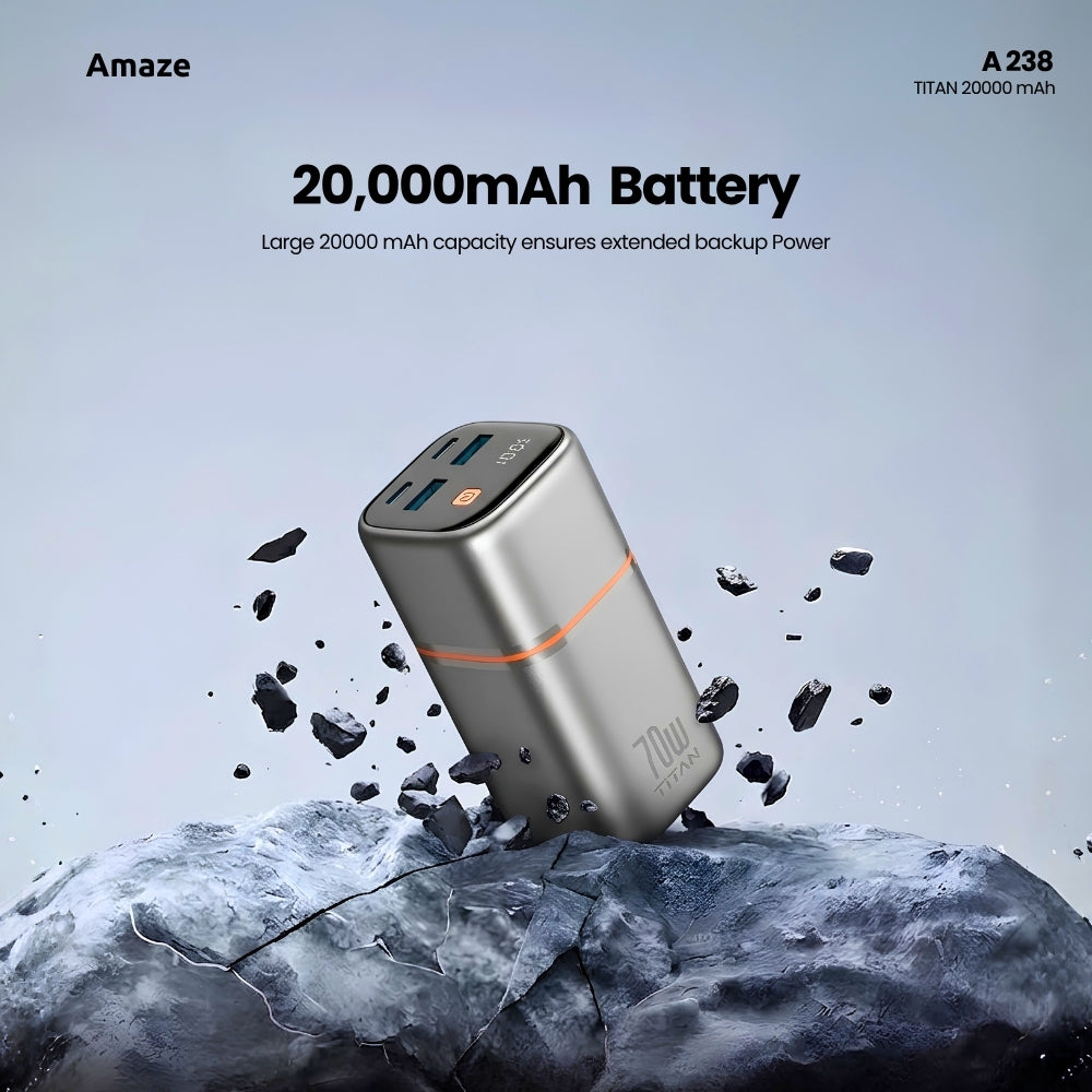 Amaze Titan 20000mAh Power Bank 70W Fast Charging - A238 in Pakistan - image 2