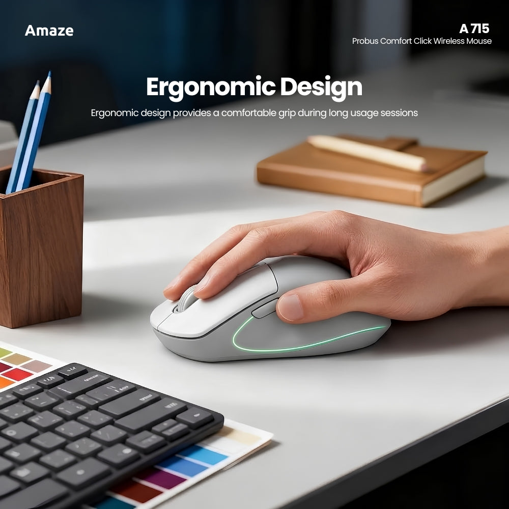 Amaze A715 Probus Comfort Click Wireless Mouse in Pakistan - image 2
