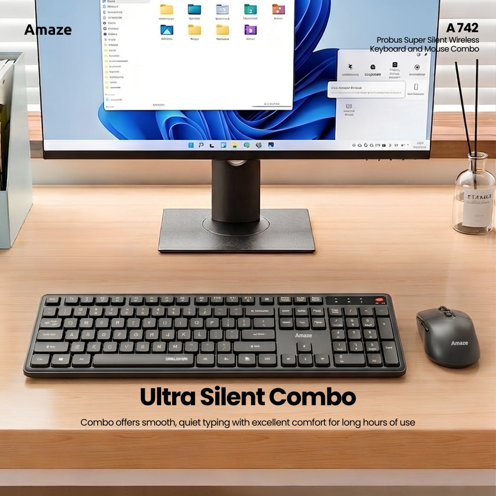 Amaze Probus Super Silent Wireless Keyboard & Mouse Combo - A742 in Pakistan - image 2