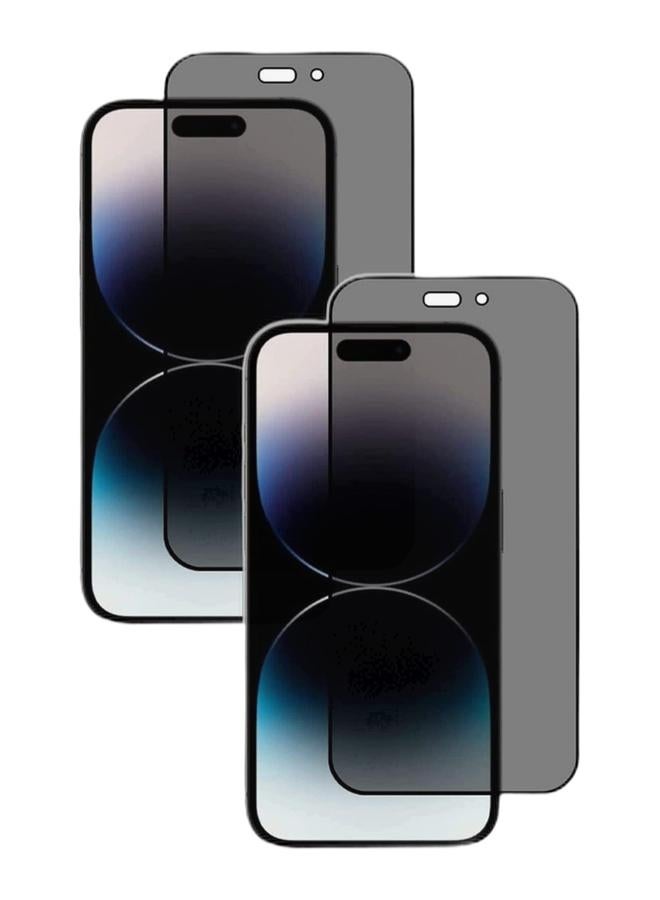 Glassology 2 Pack iPhone 16 Plus Privacy Tempered Glass Screen Protector 9H Hardness, Anti-Spy, Scratch Resistant, Case-Friendly Bundle for iPhone 16 Plus