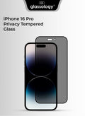 Glassology iPhone 16 Pro Privacy Tempered Glass Screen Protector 9H Hardness, Anti-Spy, Scratch Resistant, Case-Friendly for iPhone 16 Pro