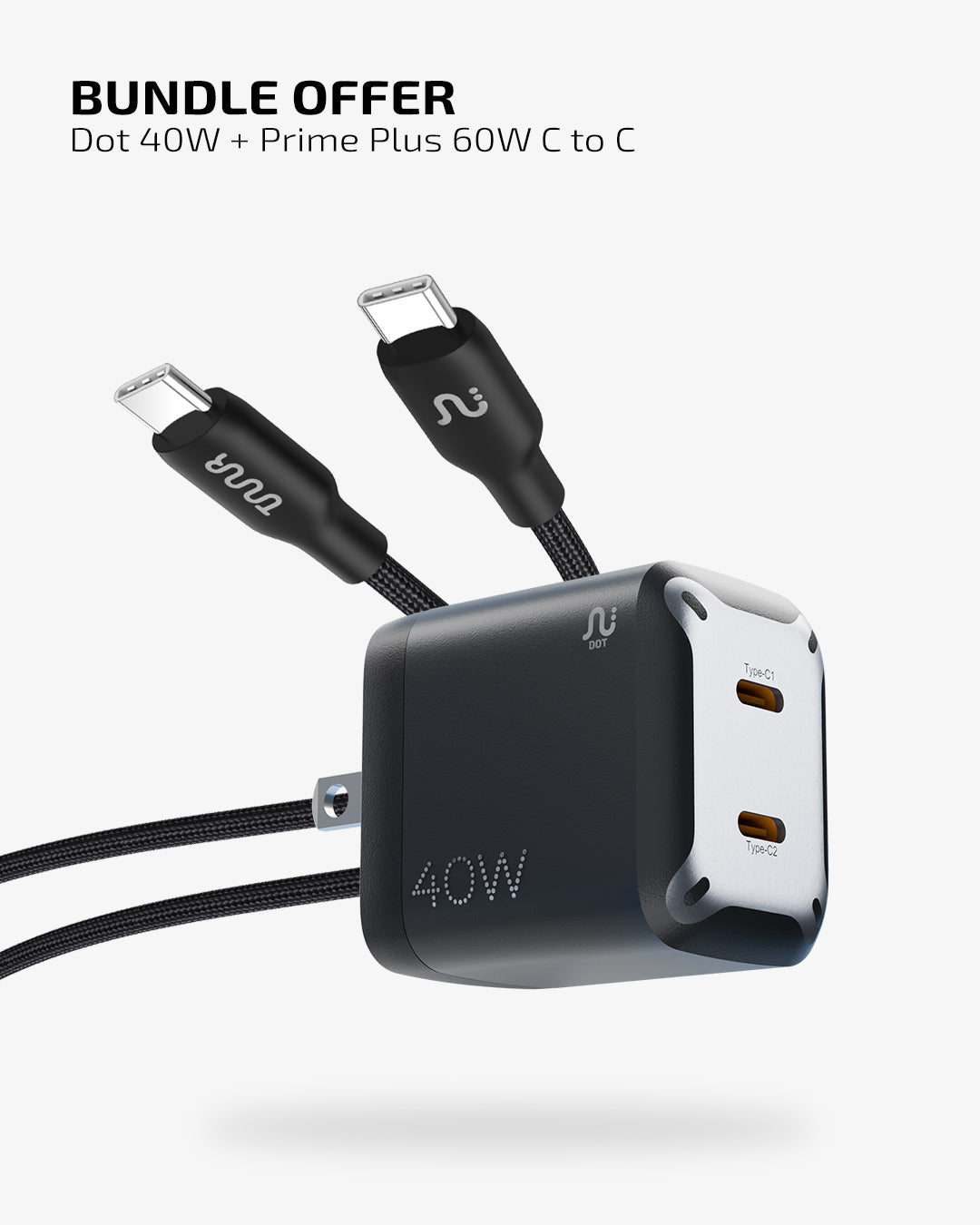TAAR Dot 40W + Prime Plus 60W USB-C to USB-C product image