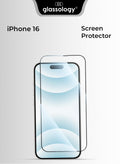 Glassology iPhone 16 9H Tempered Glass Screen Protector Scratch Resistant, Ultra Clear, Anti-Fingerprint, Case-Friendly for iPhone 16