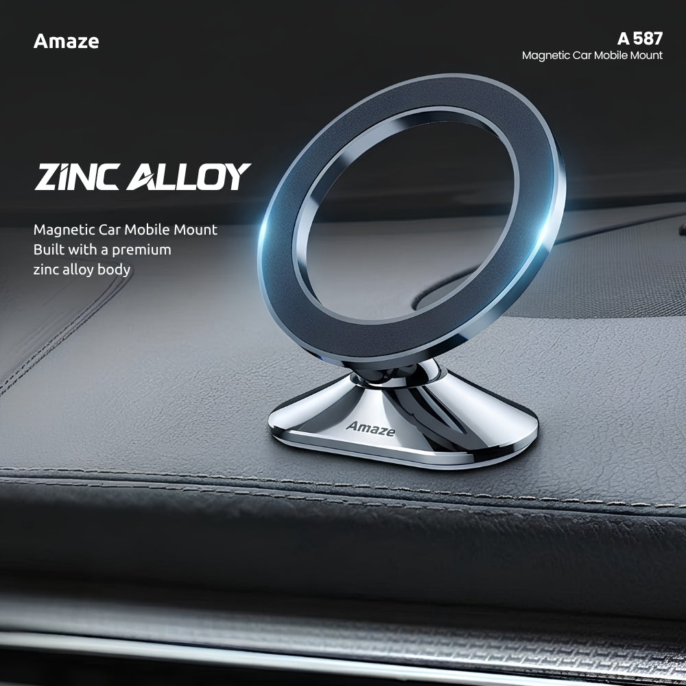 Amaze Zinc Alloy Magnetic Car Mobile Holder - A587 in Pakistan - image 3