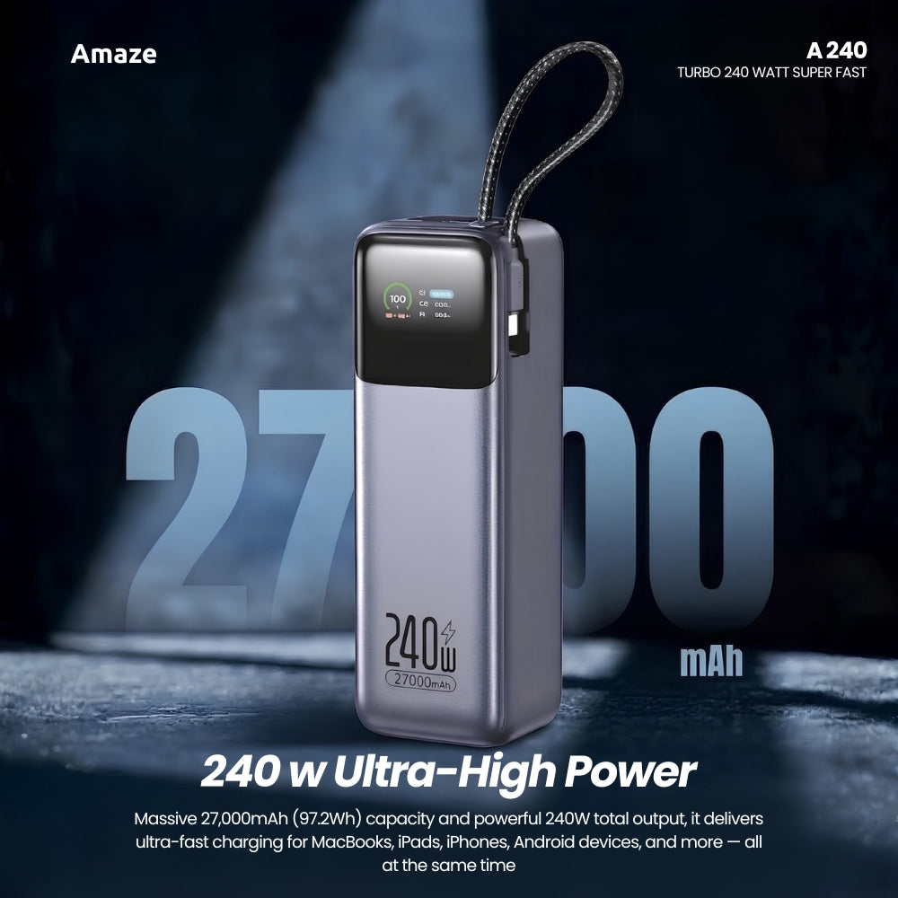 Amaze A240 240W 27000mAh Fast-Charging Power Bank in Pakistan - image 3