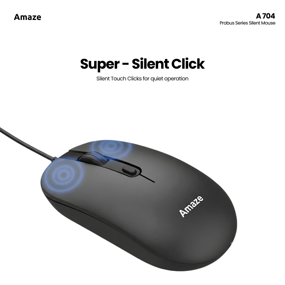 Amaze A704 Probus Series Silent Touch Wired Mouse in Pakistan - image 3
