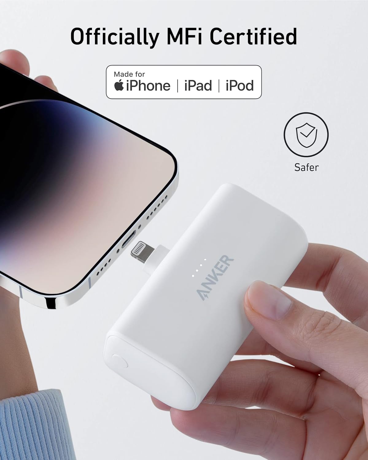 Anker Nano Power Bank 5000mAh with Built-In Lightning Connector 12W - A1645 - view 2
