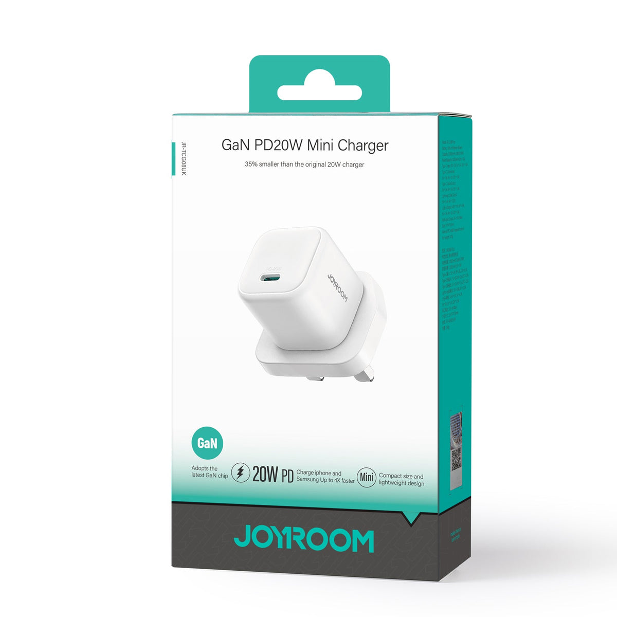 JOYROOM JR-TCG08 GaN PD20W mini Charger White official product image