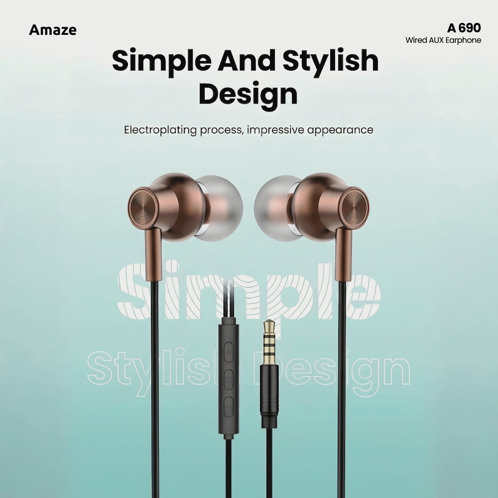 Amaze A690 Ultra Bass Wired Aux Handsfree in Pakistan - image 4