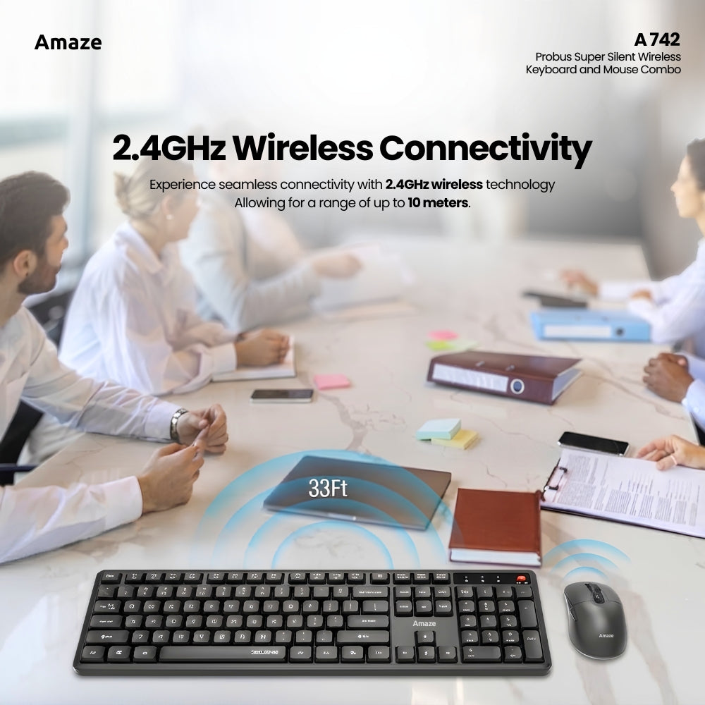 Amaze Probus Super Silent Wireless Keyboard & Mouse Combo - A742 in Pakistan - image 4