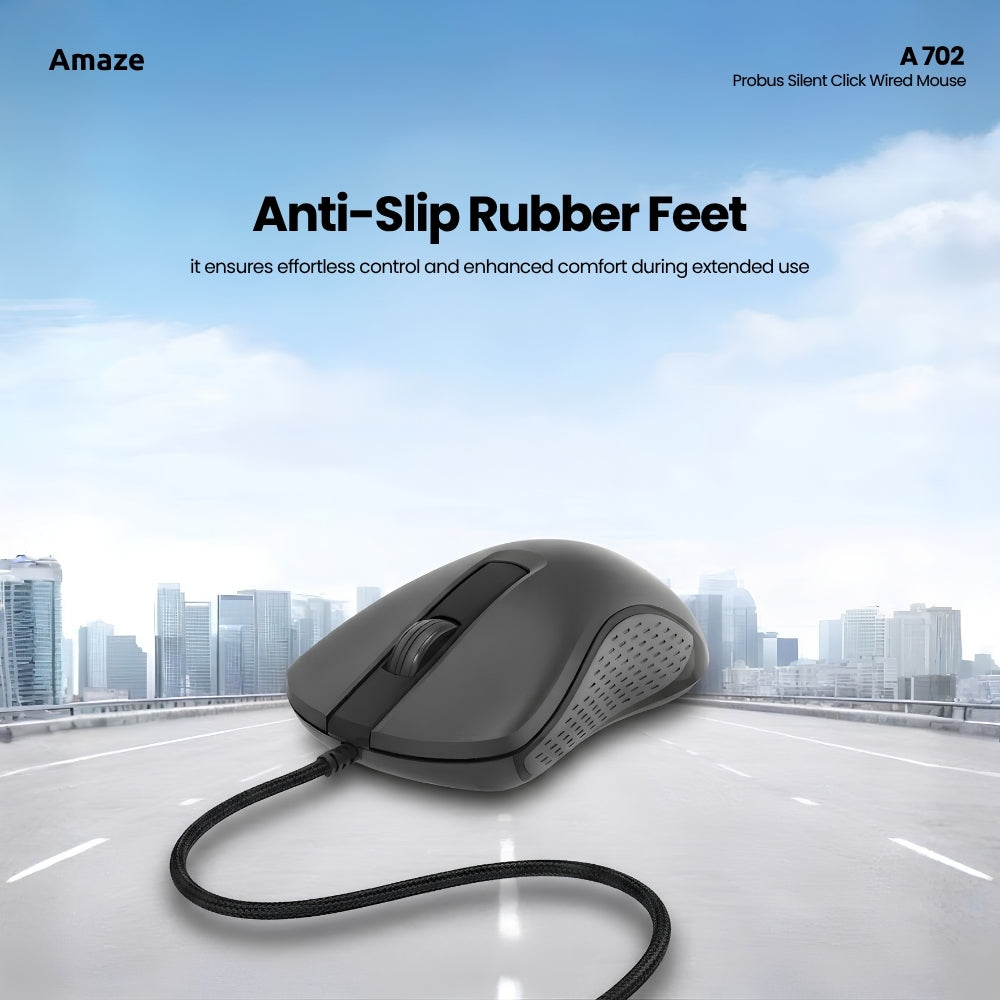 Amaze A702 Probus Silent Click Wired Mouse in Pakistan - image 4