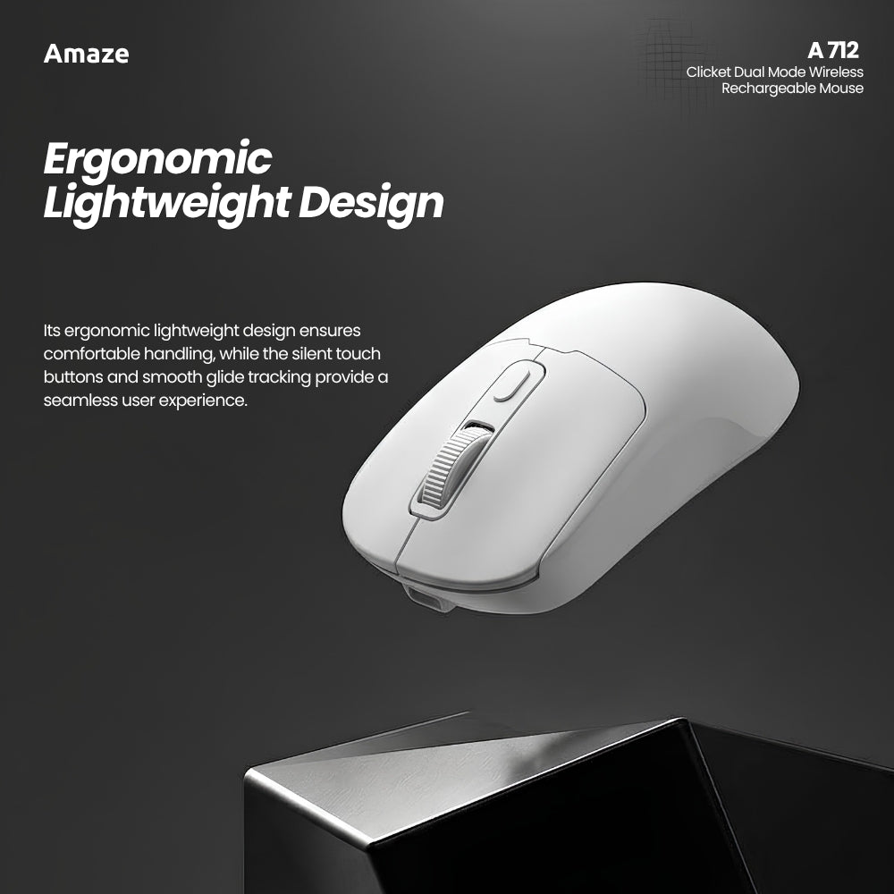 Amaze A712 Clicket Dual Wireless Rechargeable Mouse in Pakistan - image 5