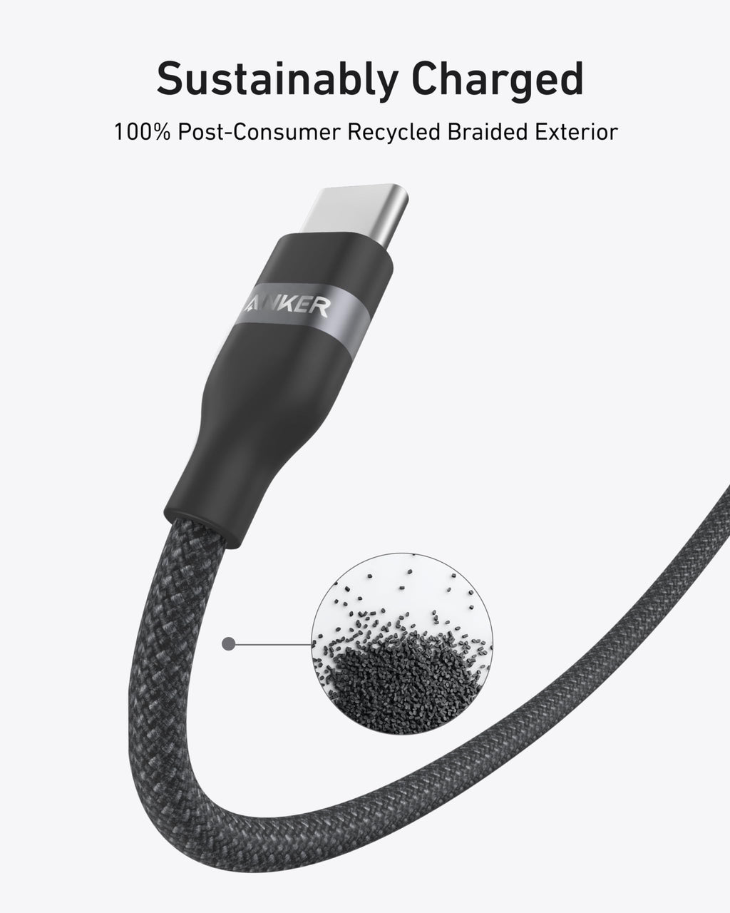 Anker USB-C to USB-C 240W Upcycled Braided Fast Charging Cable - A82E2 - view 5