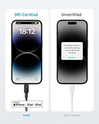 Anker 310 USB-C to Lightning Cable Braided 6ft - A81A6 - view 4
