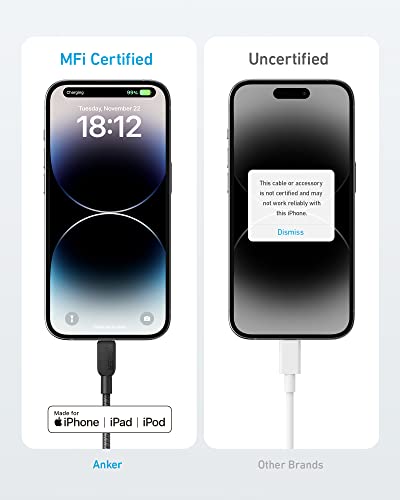 Anker 310 USB-C to Lightning Cable Braided 6ft - A81A6 - view 4