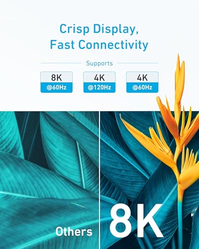 Anker HDMI Adapter Cable 8K@60Hz HDMI to HDMI Cord 6ft - A8742 - view 3