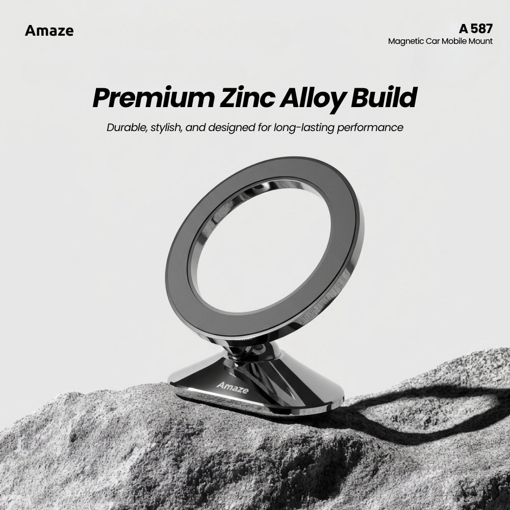 Amaze Zinc Alloy Magnetic Car Mobile Holder - A587 in Pakistan - image 5