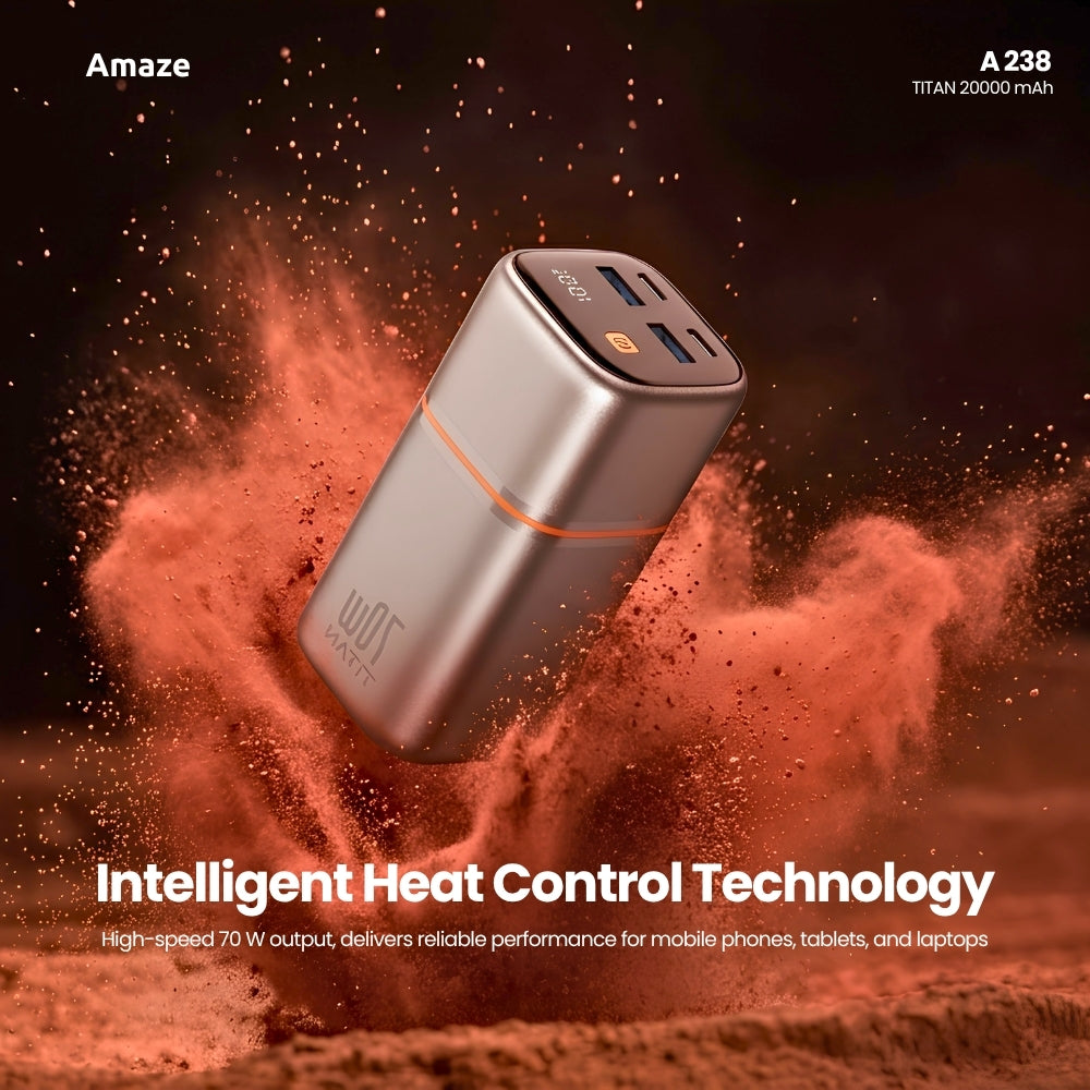 Amaze Titan 20000mAh Power Bank 70W Fast Charging - A238 in Pakistan - image 5