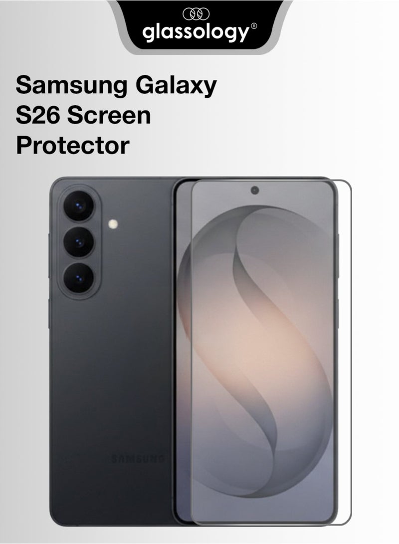 Glassology 9H Tempered Glass Screen Protector for Samsung Galaxy S26 – HD Clear, Scratch & Impact Protection for Samsung Galaxy S26