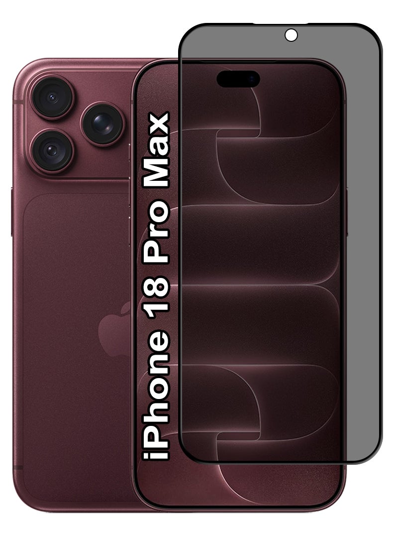 Privacy Screen Protector for iPhone 18 Pro Max for iPhone 18 Pro Max