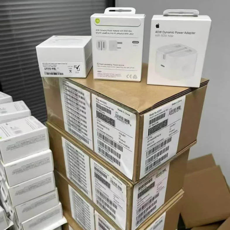 40W Dynamic Fast Charging Adapter 3-Pin (UK Variant) – 60W Max with Free Braided Cable