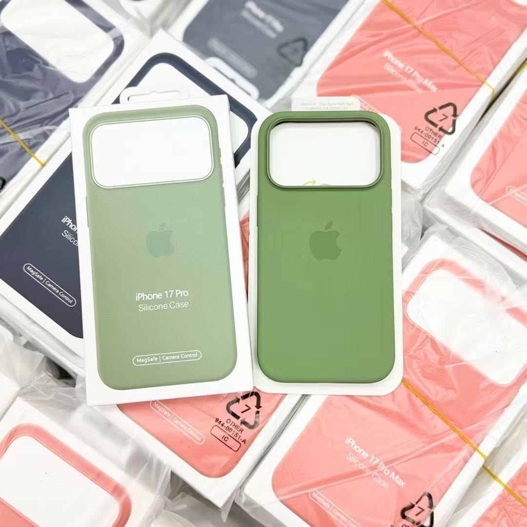iPhone 17 silicone cases shown in multiple colours