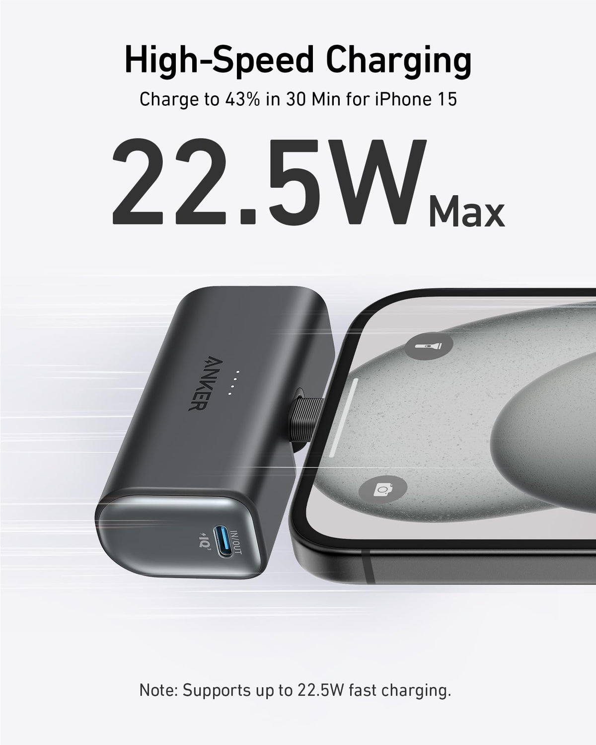 Anker Nano Power Bank 5000mAh with Built-In Type-C Connector 22.5W - A1653 - view 2