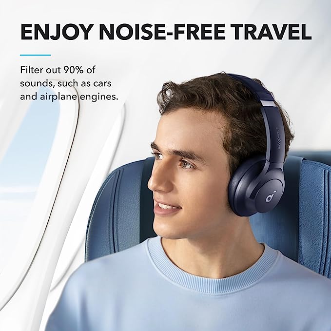 Anker Q20i Hybrid Active Noise Cancelling Headphones with 40 Hours ANC Playtime & App Control - view 2