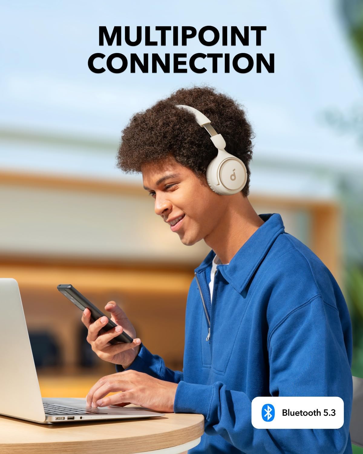 Anker Soundcore H30i Wireless On-Ear Headphones with Bluetooth 5.3 & Up to 70 Hours Playtime - view 5